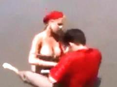 Sally fucked on the Beach