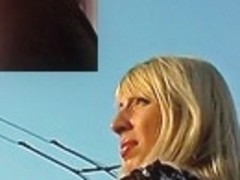 Free upskirt of the sexy white belt