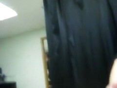 Milf with huge tits gives her man a handjob