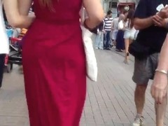 Big booty dress jiggle