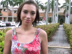 Sex-obsessed Amber Pounded Outside 1