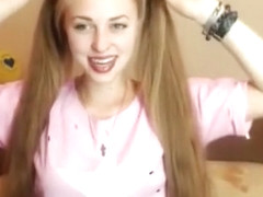 Sexy Blonde Long Hair, Hair Play