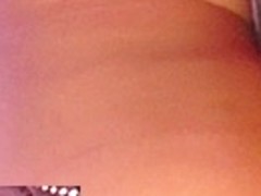 Kick-booty view up purple petticoat