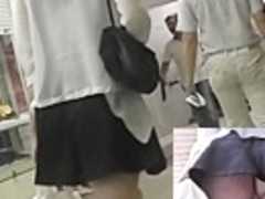 Very gripping schoolgirl upskirt episode