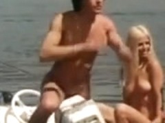 Juvenile and exposed couples on nudist island