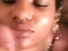 Swarthy cum faced angels