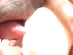 Outside tongue for my toy pussy