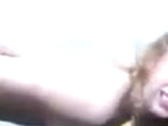 Blonde college girl roughly fucked on cam