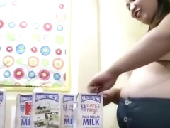 asian milk chugging