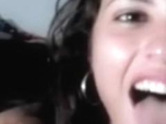 Adorable lalin girl cum in throat