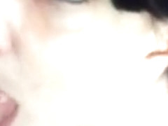 Busty bitch sucks up big horny cock dry for pov cam