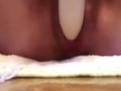 Toying my moist slit and Cumming