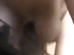 Blondje met kere tieten in kontje genomen