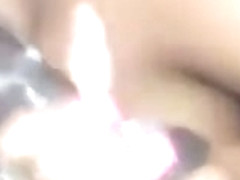 Ebony sucking and swallowing