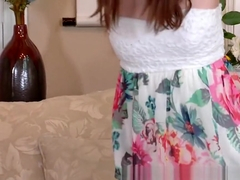 Skinny amateur cutie pounds her wet pussy