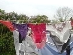 More of Mandy's panties in the breeze!