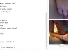 girl with hairy pink pussy has cybersex with a stranger