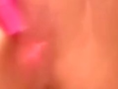 horny chick rubbs and fucks herself while filming