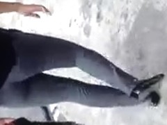 Culito en pantalon de vestir gris