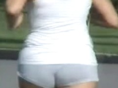 Short Shorts And A Slight Wedgie Whooty