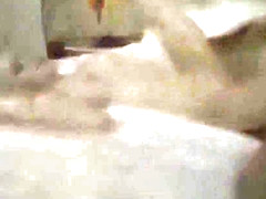 Tiny blonde with big tits takes dick