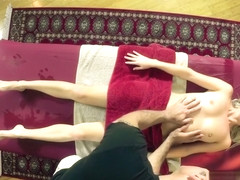 Foolish teen cum masseur