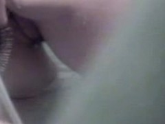 My young girlfriend in bathtube masturbating with hairbrush. Hidden cam