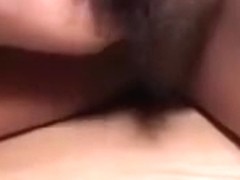 My sweet Asian GF lets me finger and fuck her hairy twat