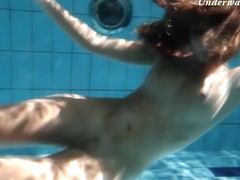 Cute Smoking Hot Babe Edwiga Underwater