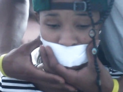 Ebony Gagged