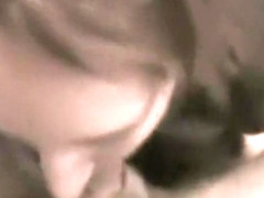 Brunette Enjoys Rubbing Against His Dick That Is Hard