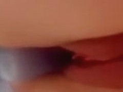 Blondie masturbate in her bedroom with her huge sex-toy