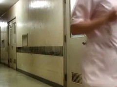 Public sharking video with the enjoyable panty of nurse
