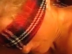 Sucking cock while blindfolded and building up a huge cumshot