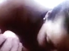 girl with big boobs gives an excellent pov blowjob and handjob