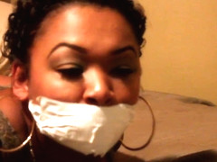 Ebony Gagged