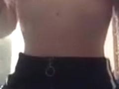 horny teen with big tits on periscope