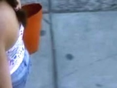 Street Candid NN Down blouse 08