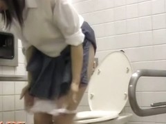 Hot schoolgirl in the horny upskirt masturbation scenes
