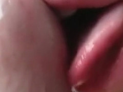 Super-close-up blowjob