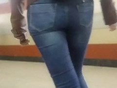 Pretty girl with tight wide ass