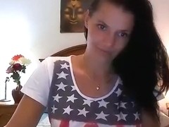 Cutie Afyzel naked on the bed