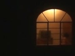 Hot MILF neighbor flashing in the window