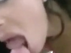 Naughty Hottie Feeds on Cum