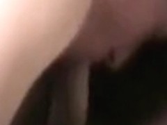 Sucking hubby's cock and swallowing his cum