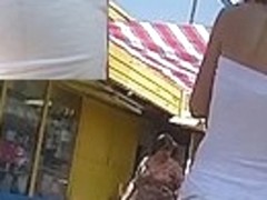 Moving gazoo in taut panties