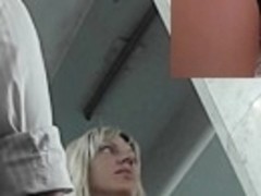 Indeed arousing blond upskirt clip