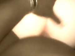 Interracial couple do a POV show of her pussy and ass