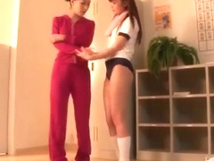 Asian Schoolgirl Worshiped by the Whole Class