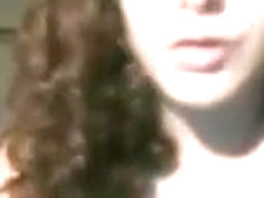 sandy age 18 learn to smoke on webcam